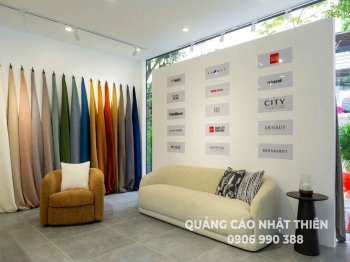 Bảng logo công ty mica